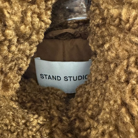 Stand Studio Brown Teddy Jacket - Picture 2 of 7